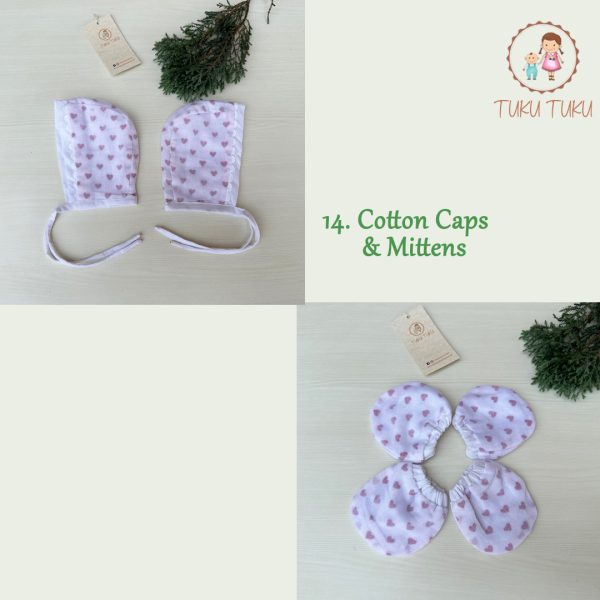 14. cotton Caps and mittens