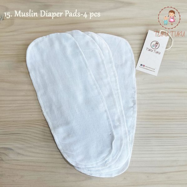 15. muslin diaper pads