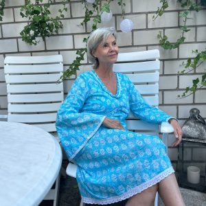 Celestial Dress (Playful Ruffles + Maternal Bloom)