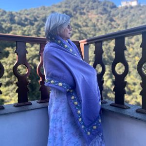 ✨ Violet Bloom ✨Cashmere Shawl